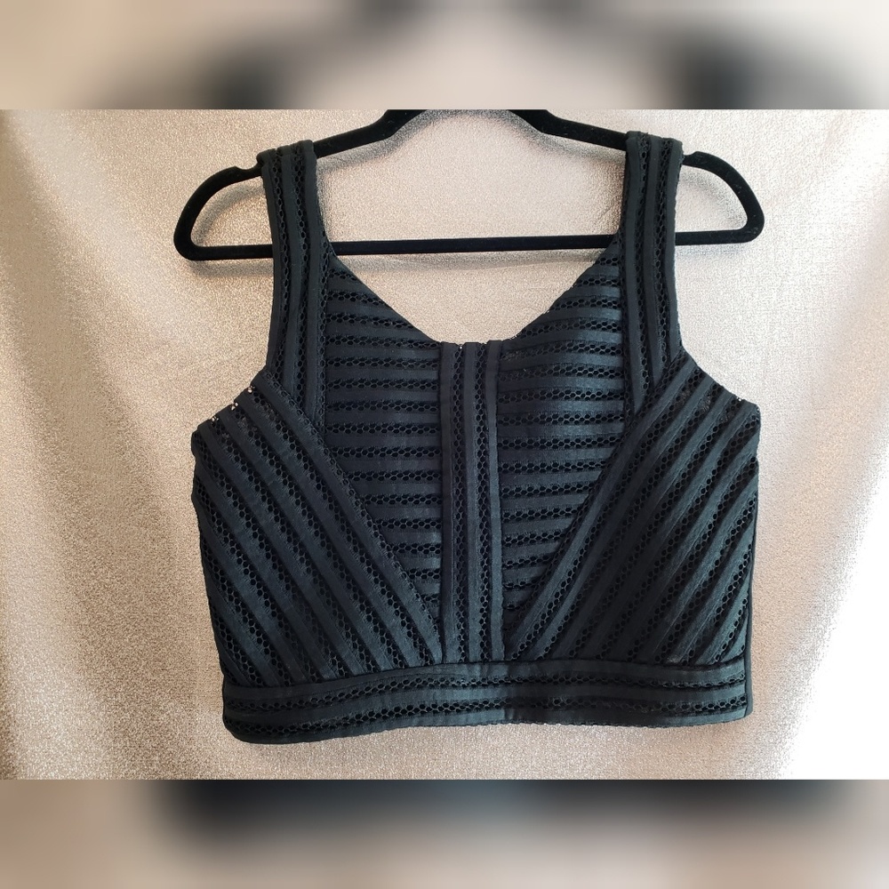 TFNC Crop Top Black